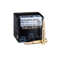 Sellier Bellot FMJ 30-06 spring. - 9,55 g 147 grain - Køb hos Lundemøllen